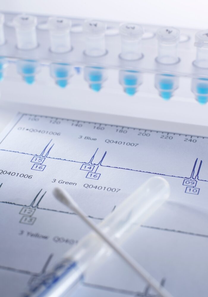 Samples,And,Swab,Containing,Dna,Sample,On,Genetic,Testing,Results